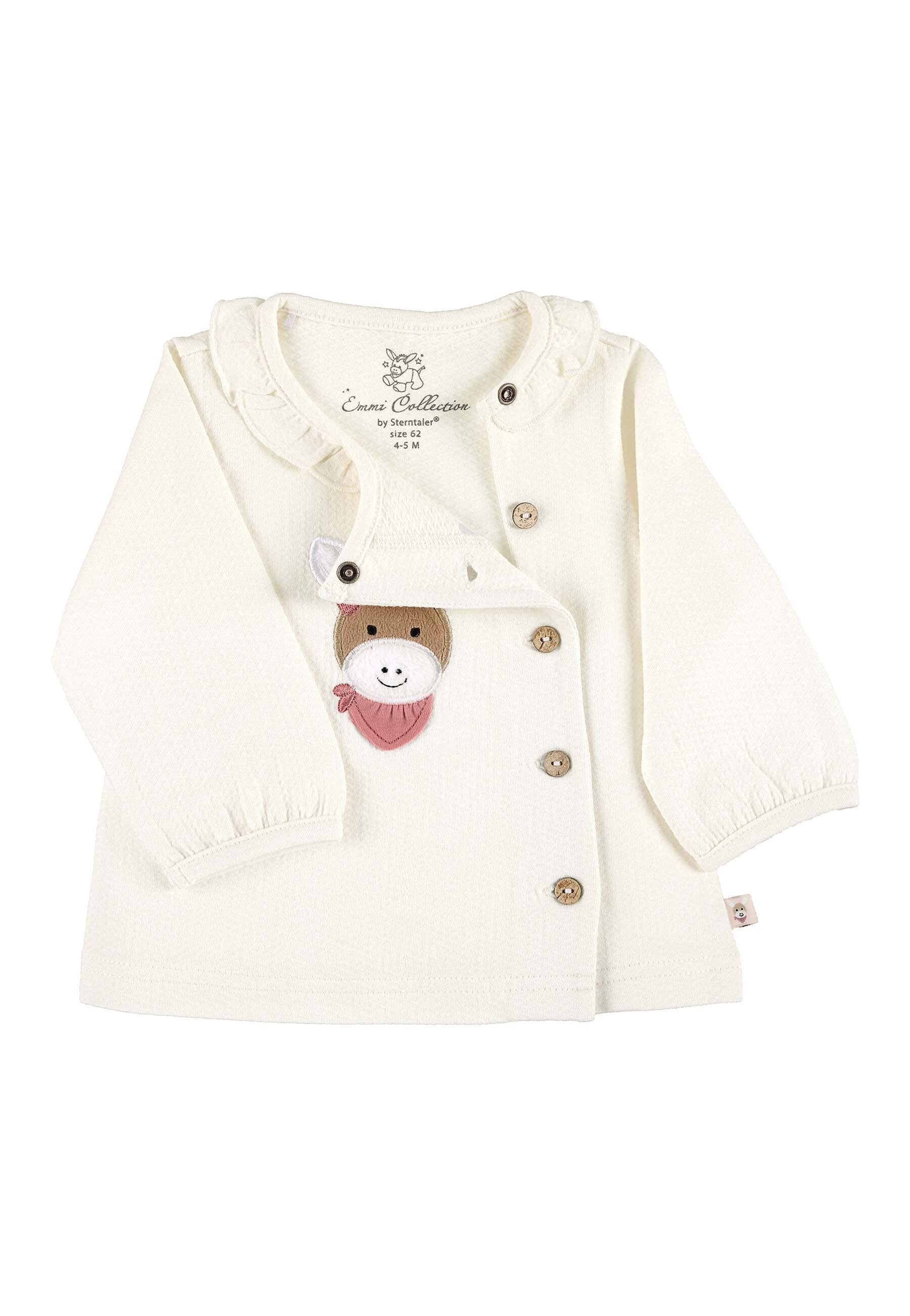 GOTS Langarm-Shirt Esel Emmi Girl in Ecru, Jersey