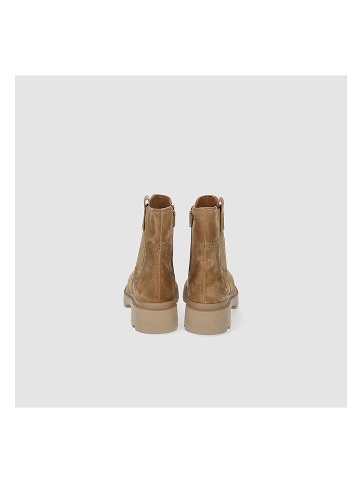 Gabor Leder-Chelsea-Boots in Hellbraun günstig kaufen