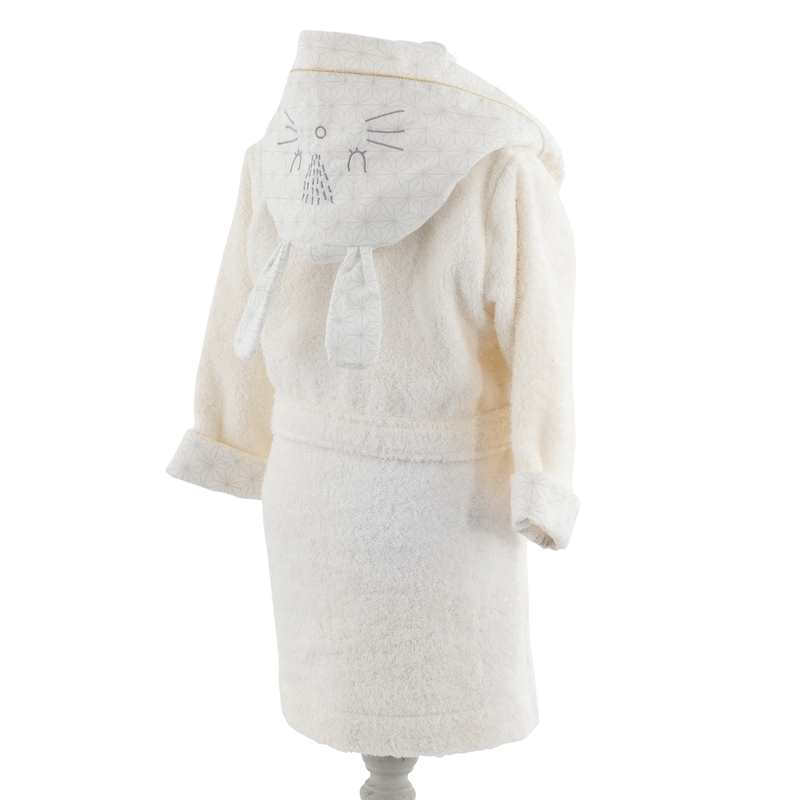Peignoir enfant lapin Pompom 4/5 ans