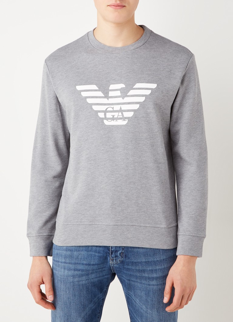 Pulover cu logo-ul Emporio Armani imprimat