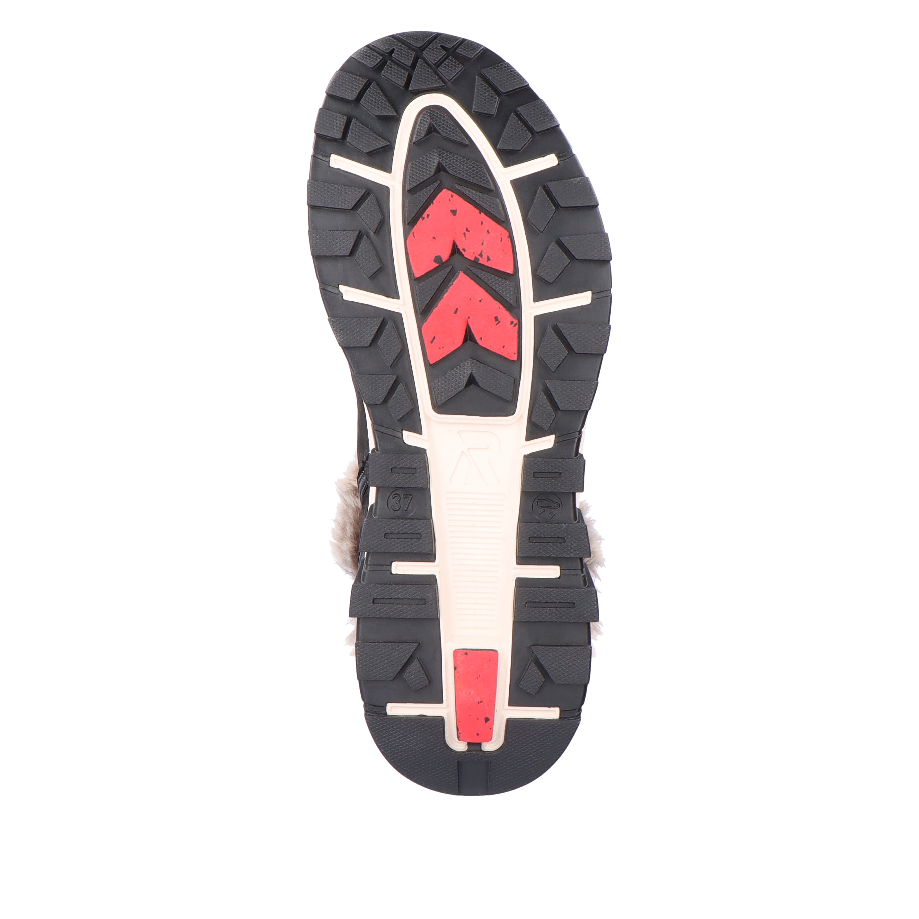 Rieker Damen Schnürstiefel night black