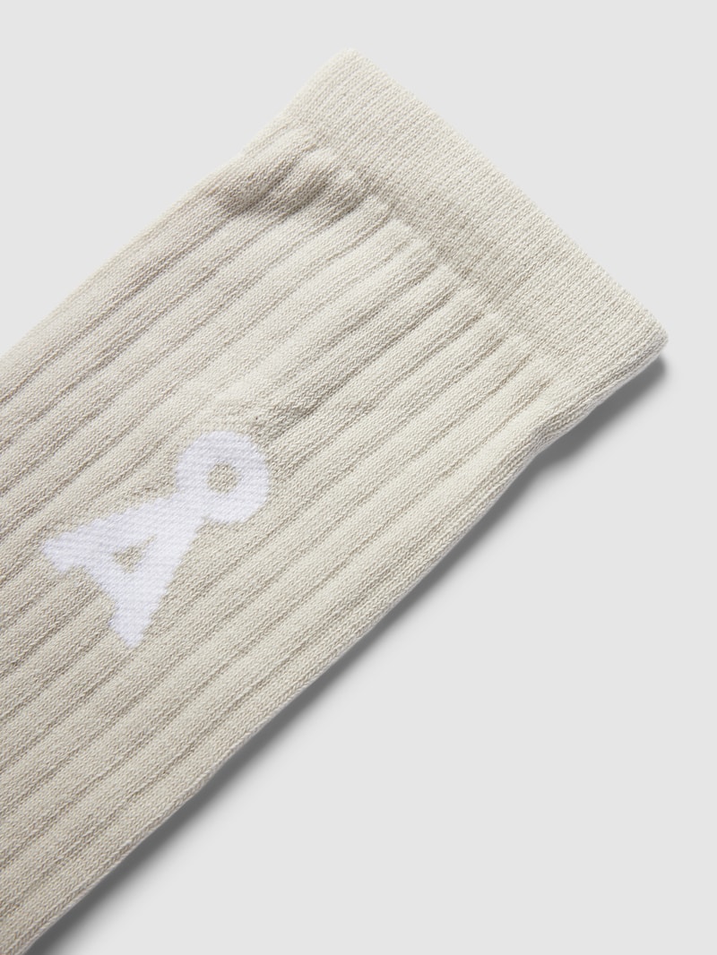 Socken mit Label-Details Modell 'SAAMUS BOLD' in offwhite