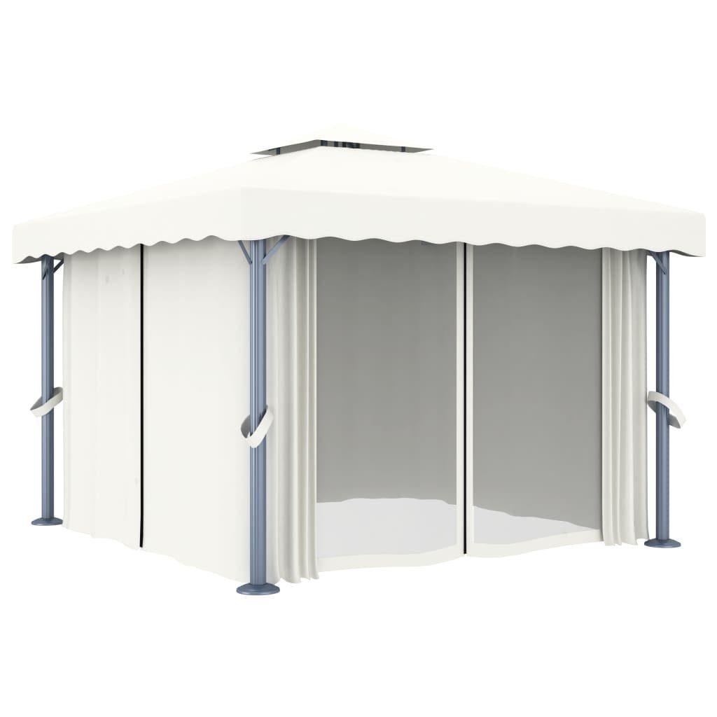 DOTMALL Pavillon 4 Seitenteilen,(Set), L x B: 300x300 cm, mit Moskitonetzen & LED