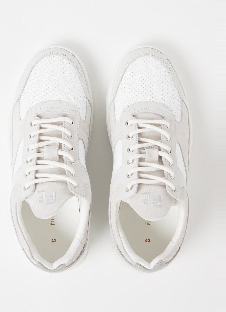 Niskie trampki Filling Pieces ze skóry cielęcej zamszowej