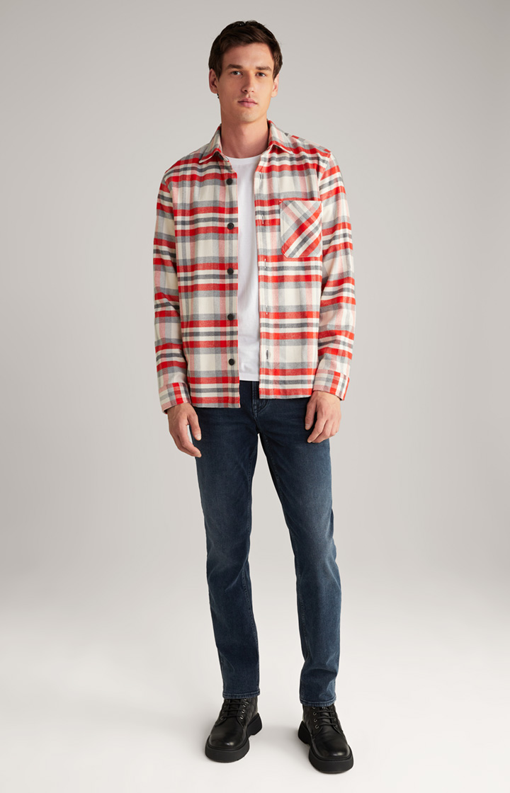 Flanell-Hemd Harvi in Rot/Beige kariert