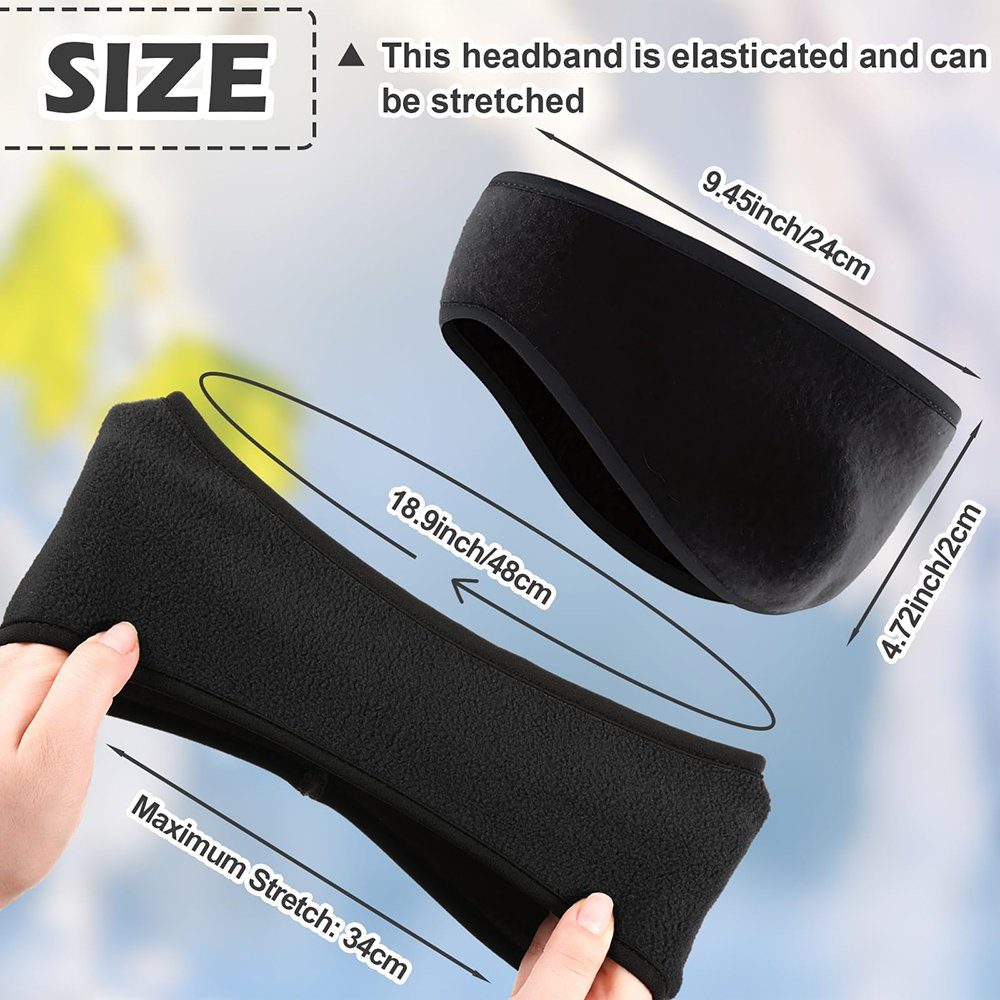 Geistesblitz Ohrenwärmer 2 Stücke Stirnband sport Winter herren Damen (2-St., for Fahrradhelm Fahrrad,Laufen,Wandern und Joggen) Ohrenwärmer Sport