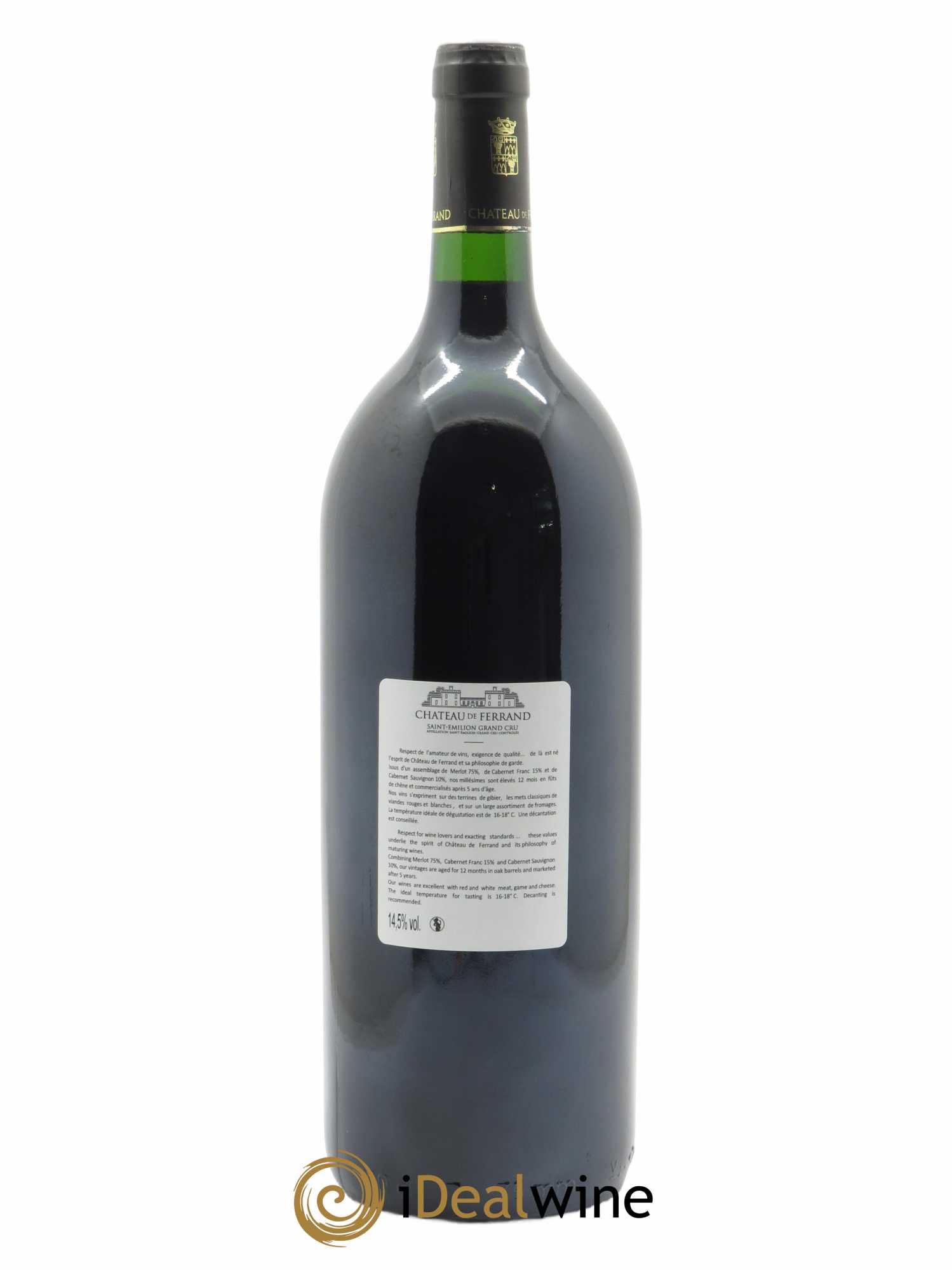 Château de Ferrand Grand Cru Classé (CBO à partir de 6 mgs) 2010 - Lot de 1 Magnum