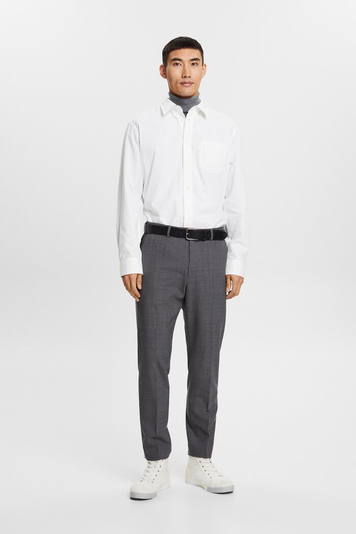 Button-Down-Hemd aus Popeline, 100 % Baumwolle