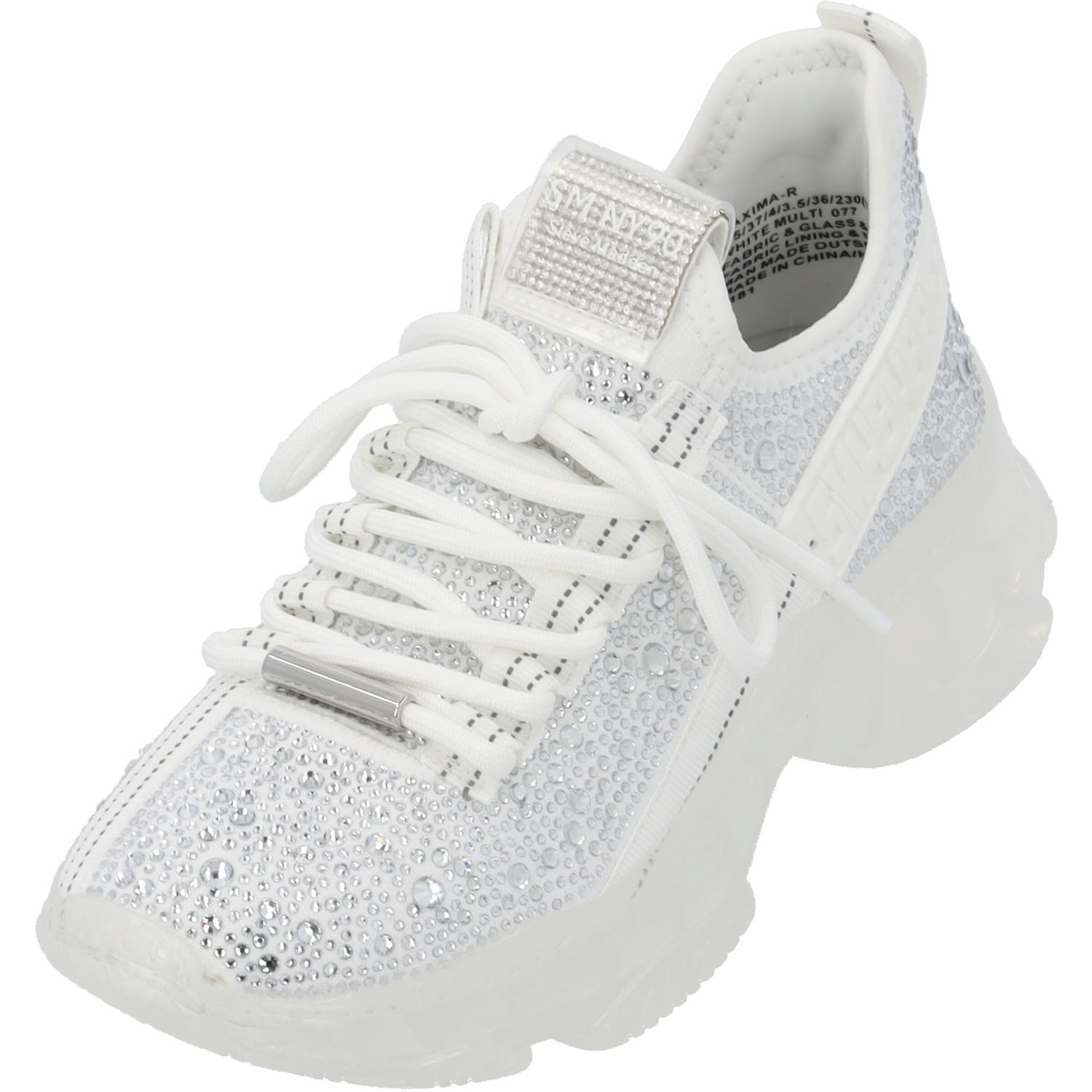Steve Madden Maxima SM11001807, Schnürschuhe, Damen, Weiß