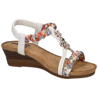 2Go Fashion Keilsandale in weiß
