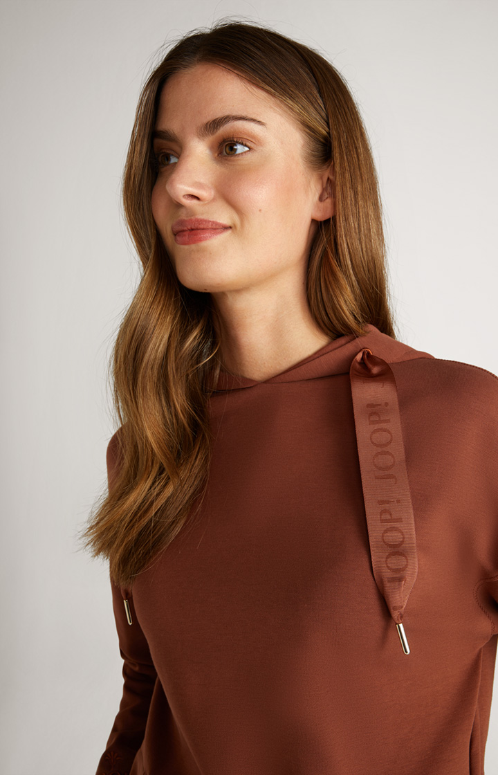 Hoodie in Braun
