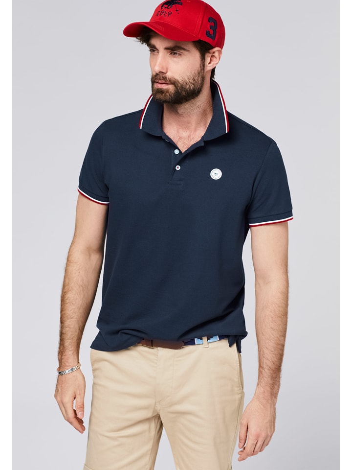 Polo Sylt Poloshirt in Dunkelblau günstig kaufen