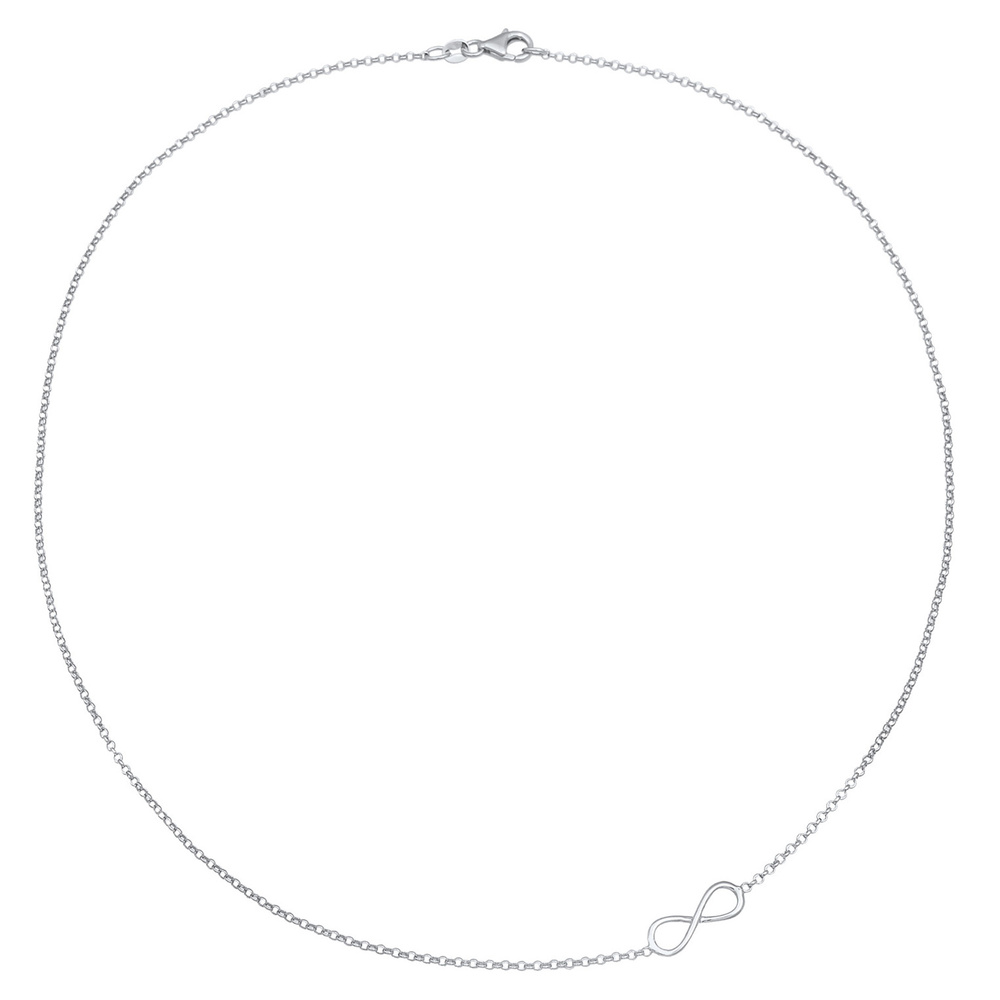 Elli Elli Collier Symbole Infinity de base pour femme en argent sterling 925 Bijoux