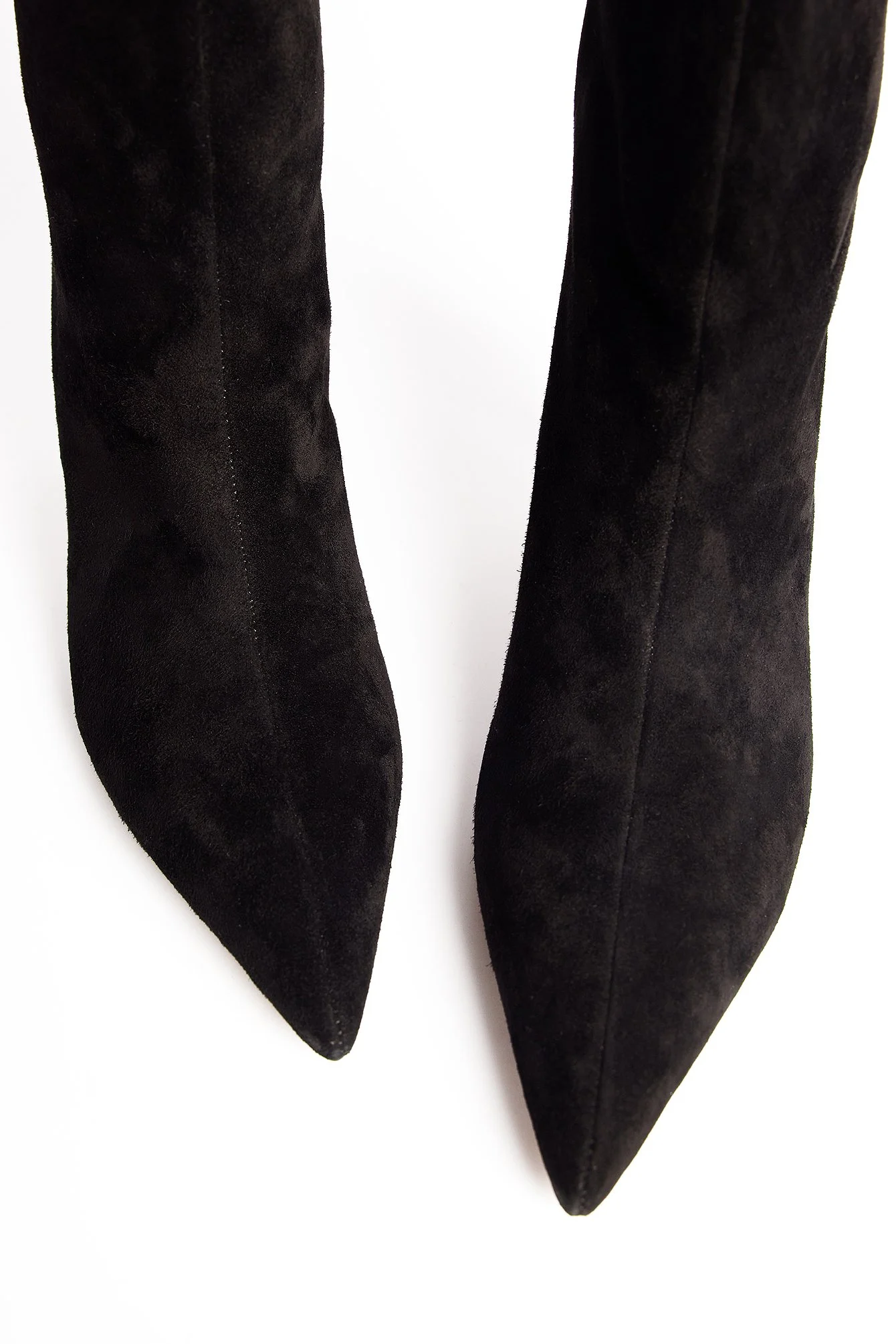 Spitze Wildleder-Stiefeletten