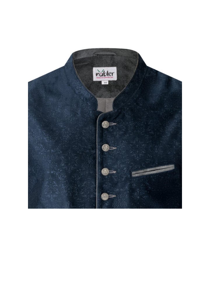 Nübler Trachtengilet Kilian in Blau günstig kaufen