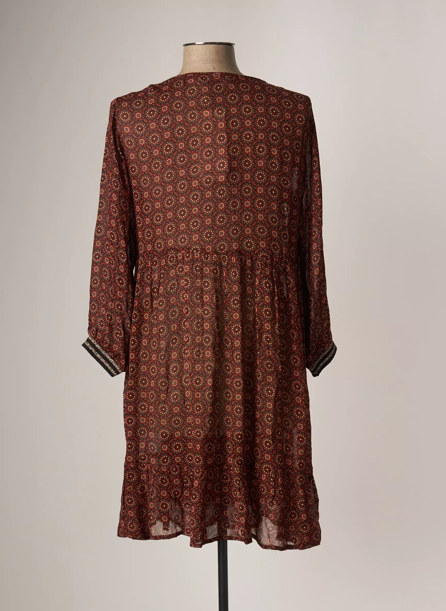 Cream Robes Mi Longues Femme couleur marron