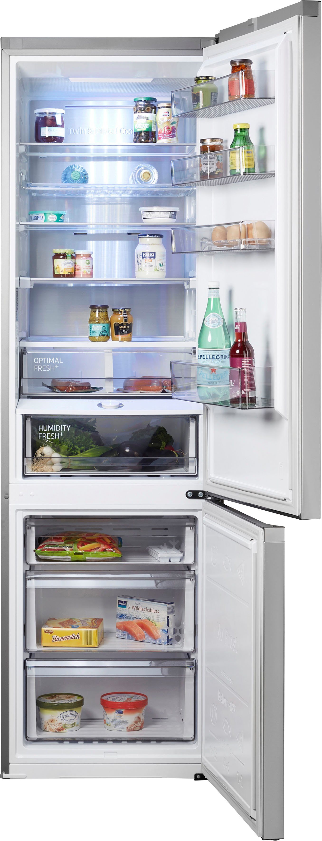 Samsung Kühl-/Gefrierkombination Bespoke RL38A776ASR, 203 cm hoch, 59,5 cm breit
