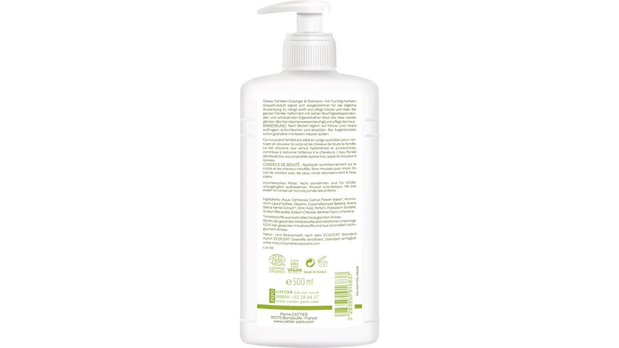 CATTIER Familien Duschgel & Shampoo 500 ml