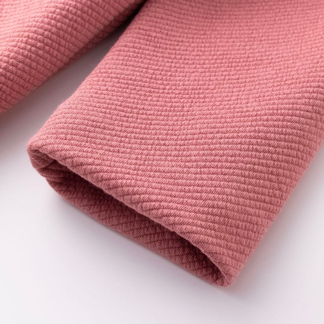 suebidou Jerseymantel Mantel Übergangsmantel mit Kapuze Jacke lang altrosa für Mädchen