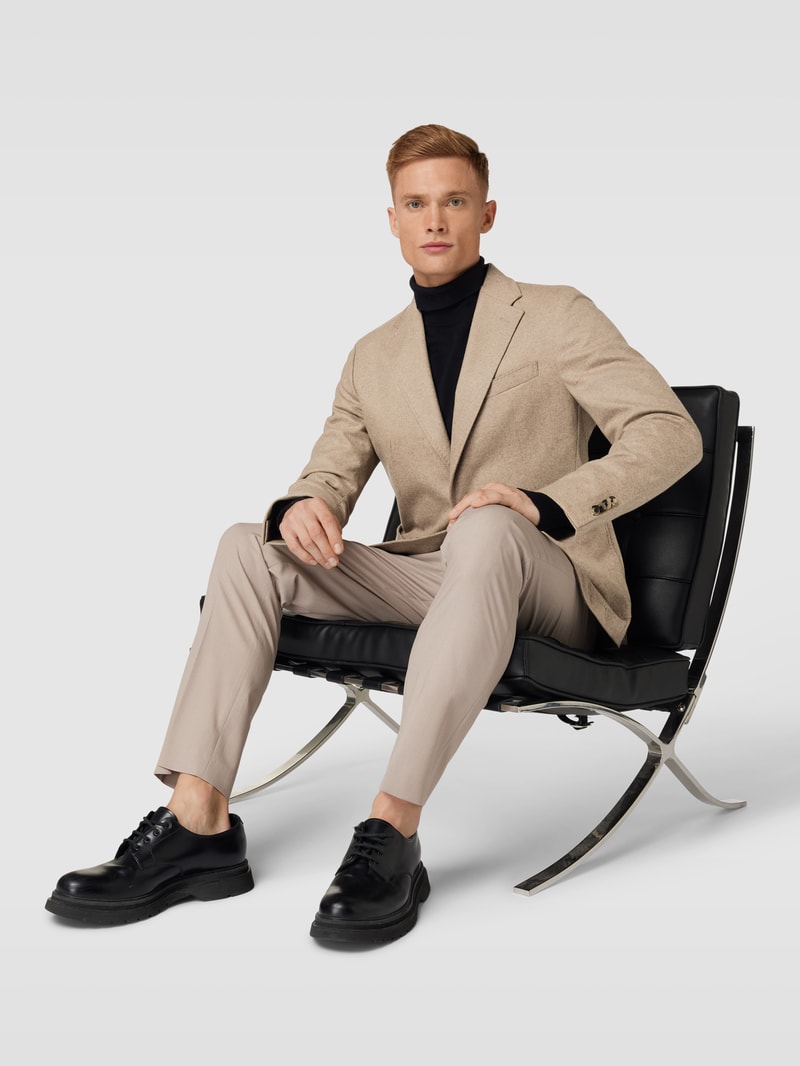 2-Knopf-Sakko mit Eingrifftaschen Modell 'Giro' in beige