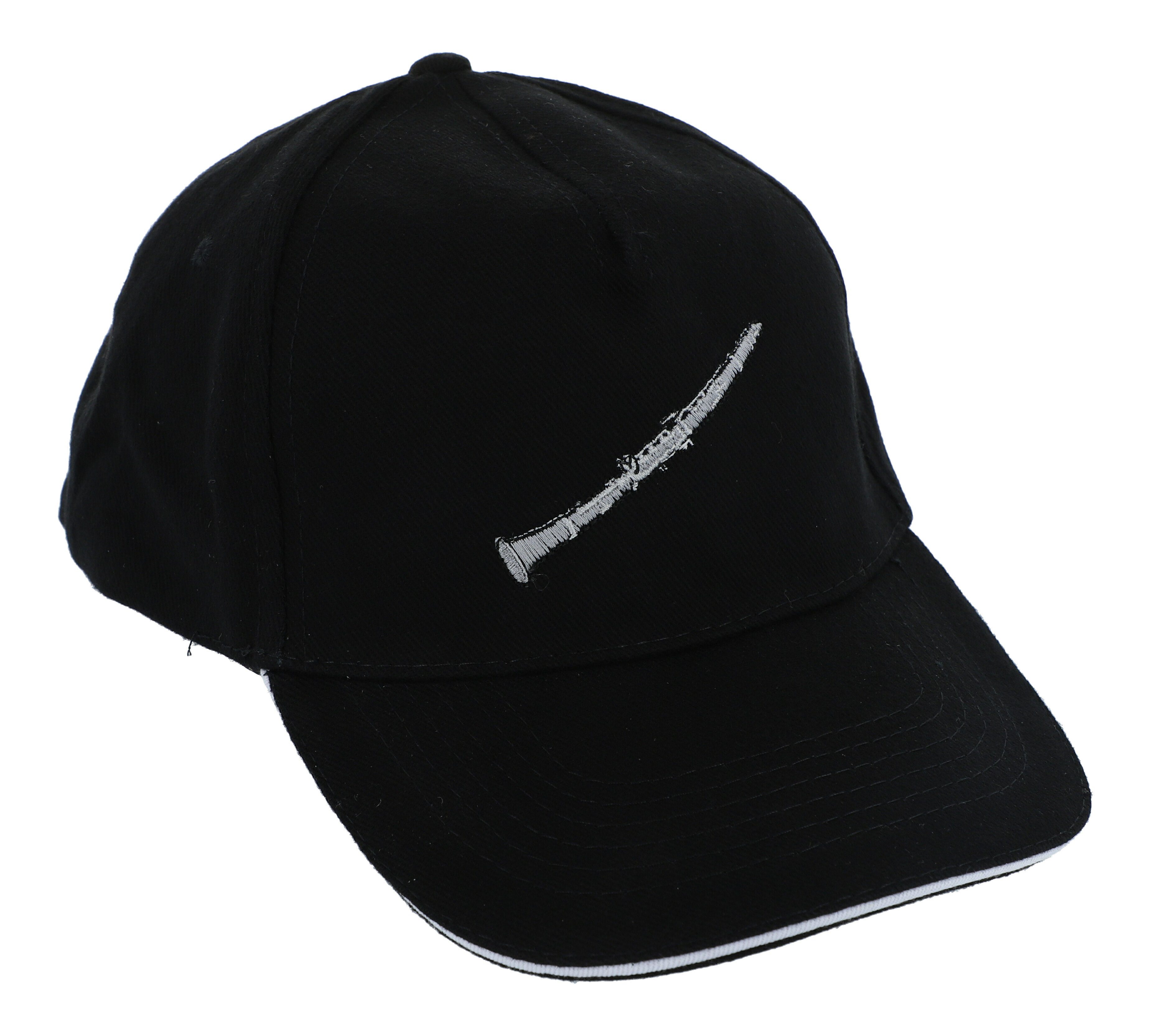 Musikboutique Baseball Cap Musik, Klarinette gestickt