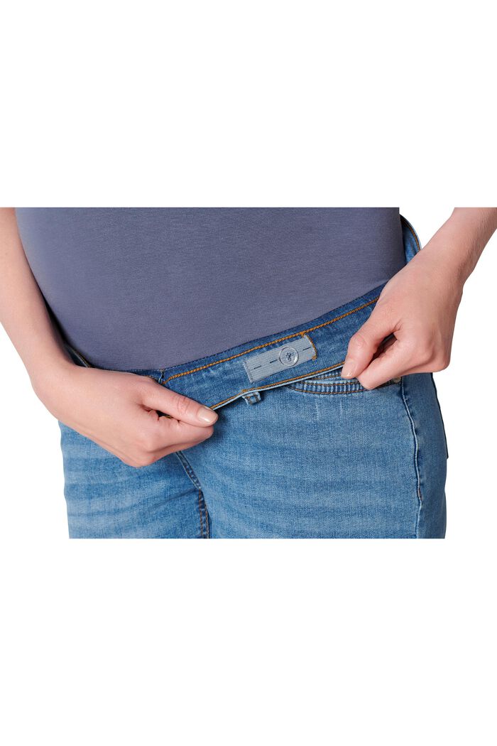 Jeansshorts mit Überbauchbund