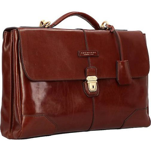 The Bridge Vespucci Aktentasche Leder 40 cm Laptopfach