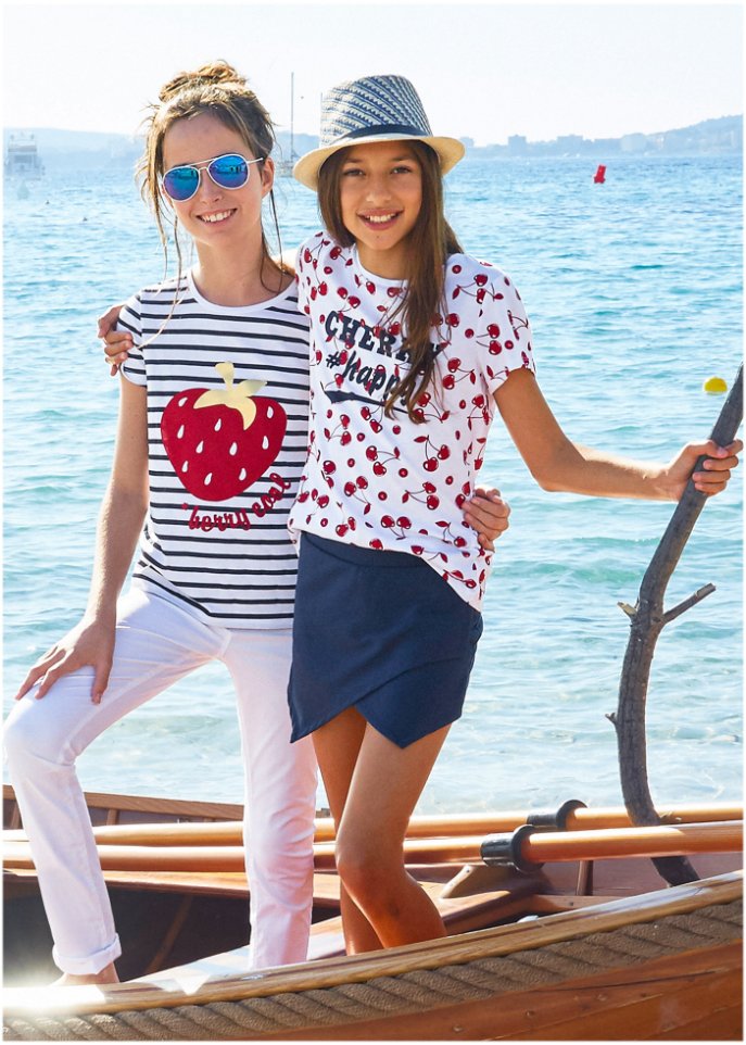 Mädchen T-Shirt (2er Pack) aus Bio-Baumwolle