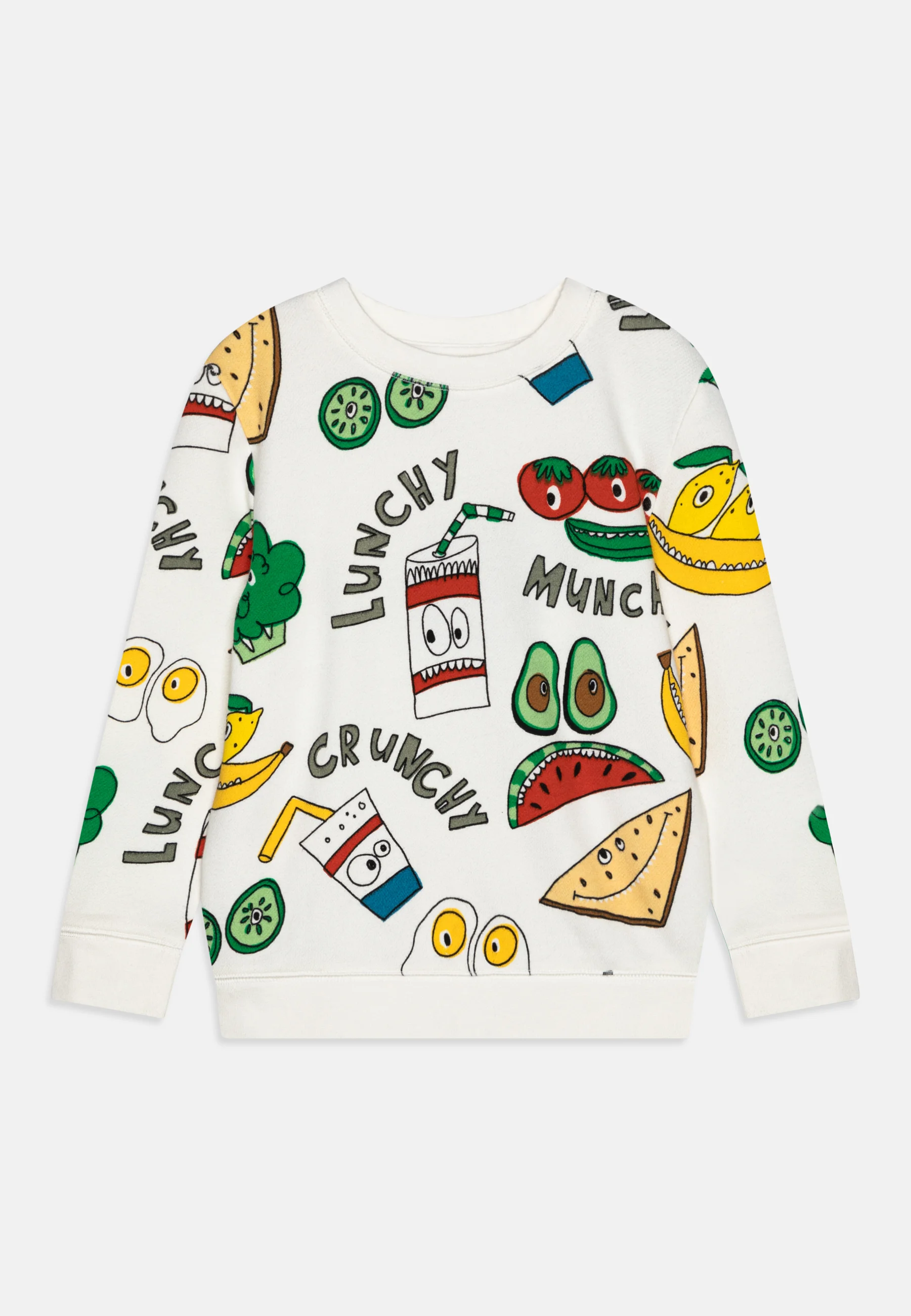 Sudadera Stella McCartney Kids con estampado de niño y detalle crujiente