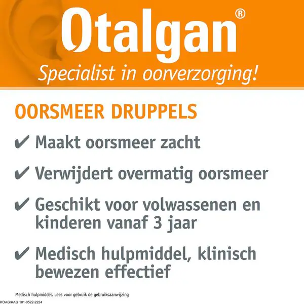 Otalgan fülzsír Orvosi eszköz - 10ml