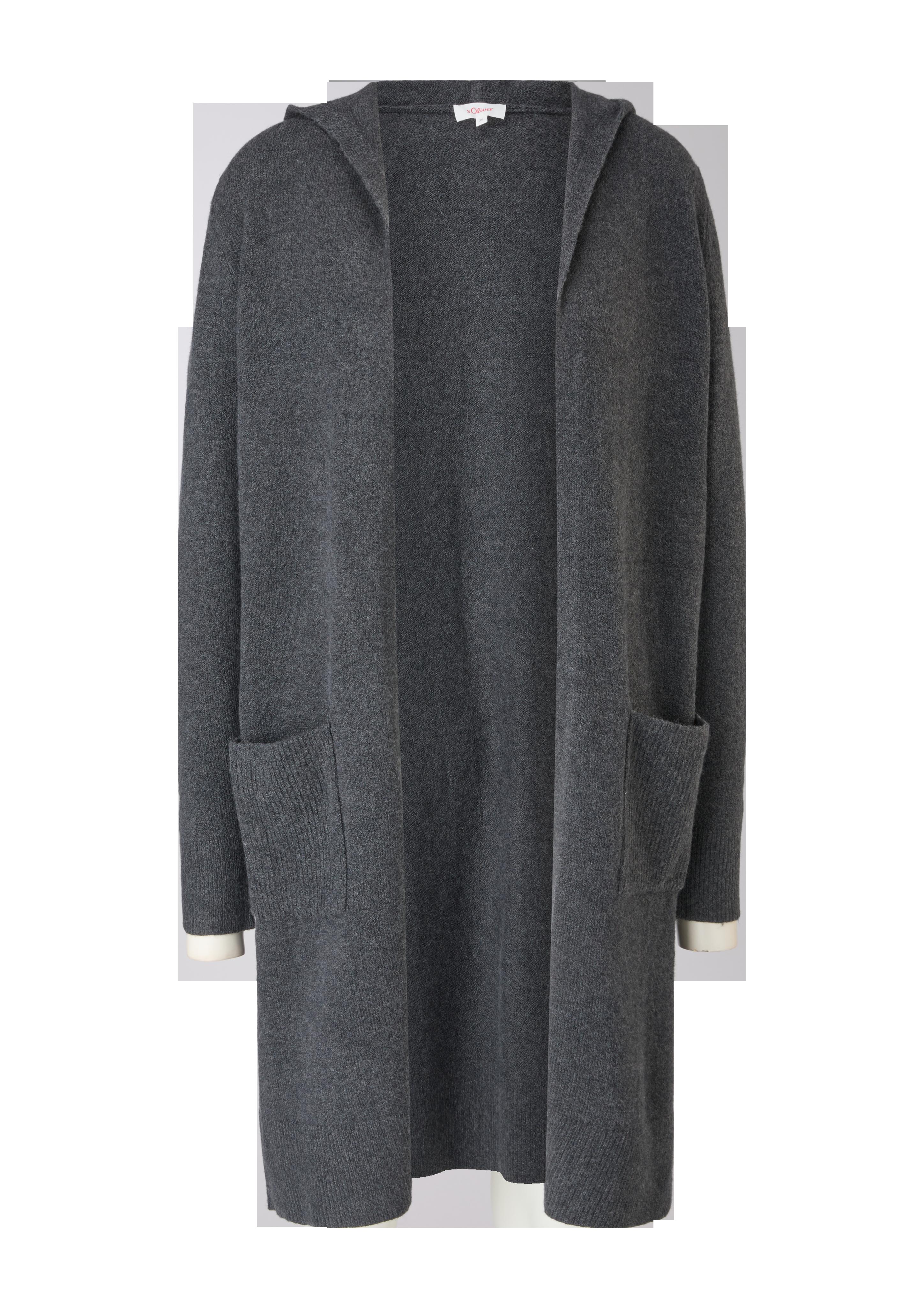 Long-Cardigan mit Kapuze  2118908-9898