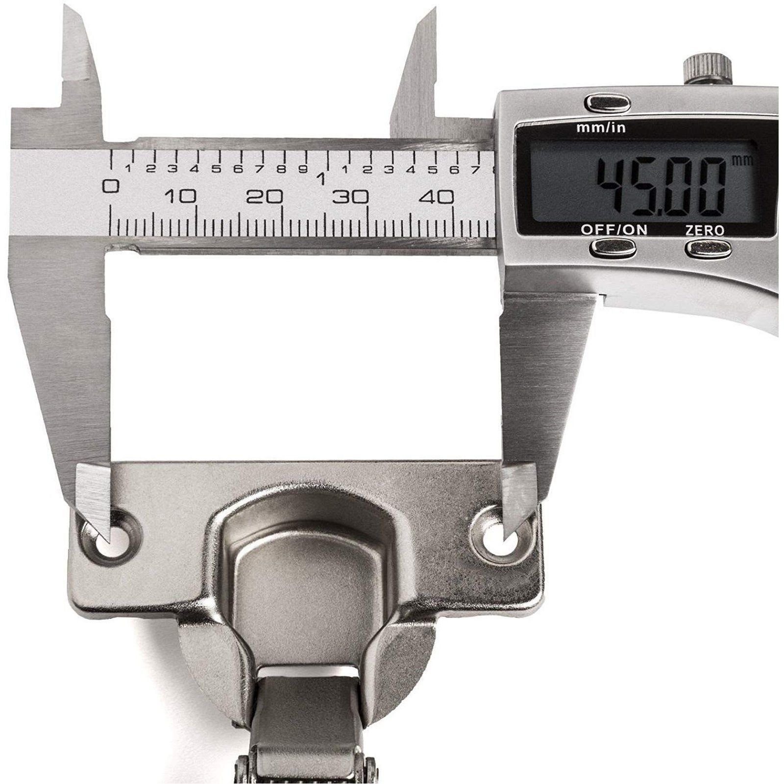 SO-TECH® Möbelbeschlag Topfband Master T45 110° inkl. Kreuzplatte mit Exzenterverstellung (1 St), Eckanschlag 110° ungedämpft, 3D-Verstellung