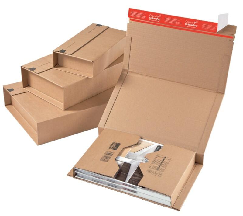 ColomPac Universal Versandkarton 290 (B) x 80 (T) x 380 (H) mm Braun 20 Stück