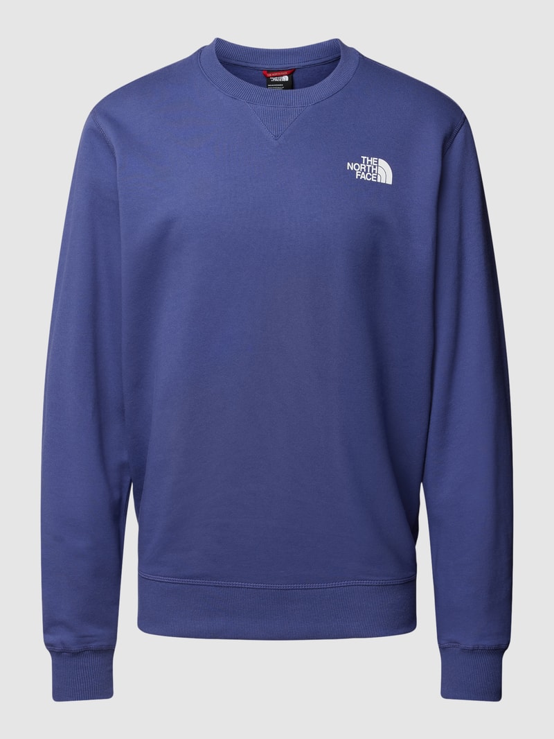 Sweatshirt mit Label-Detail Modell 'SIMPLE DOME' in blau