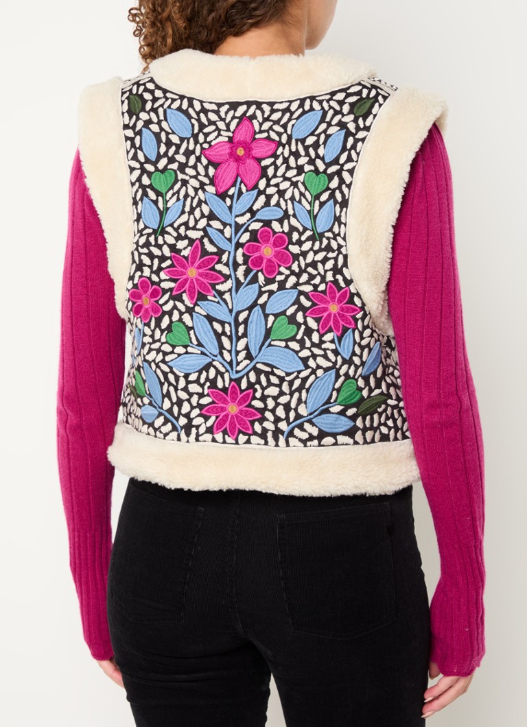 Gilet Tommy de Fabienne Chapot avec broderies et détails en peluche