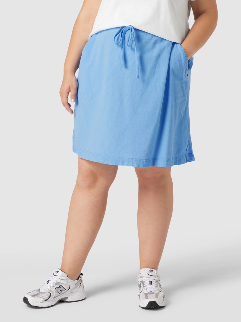 PLUS SIZE Minirock mit Eingrifftaschen in himmelblau