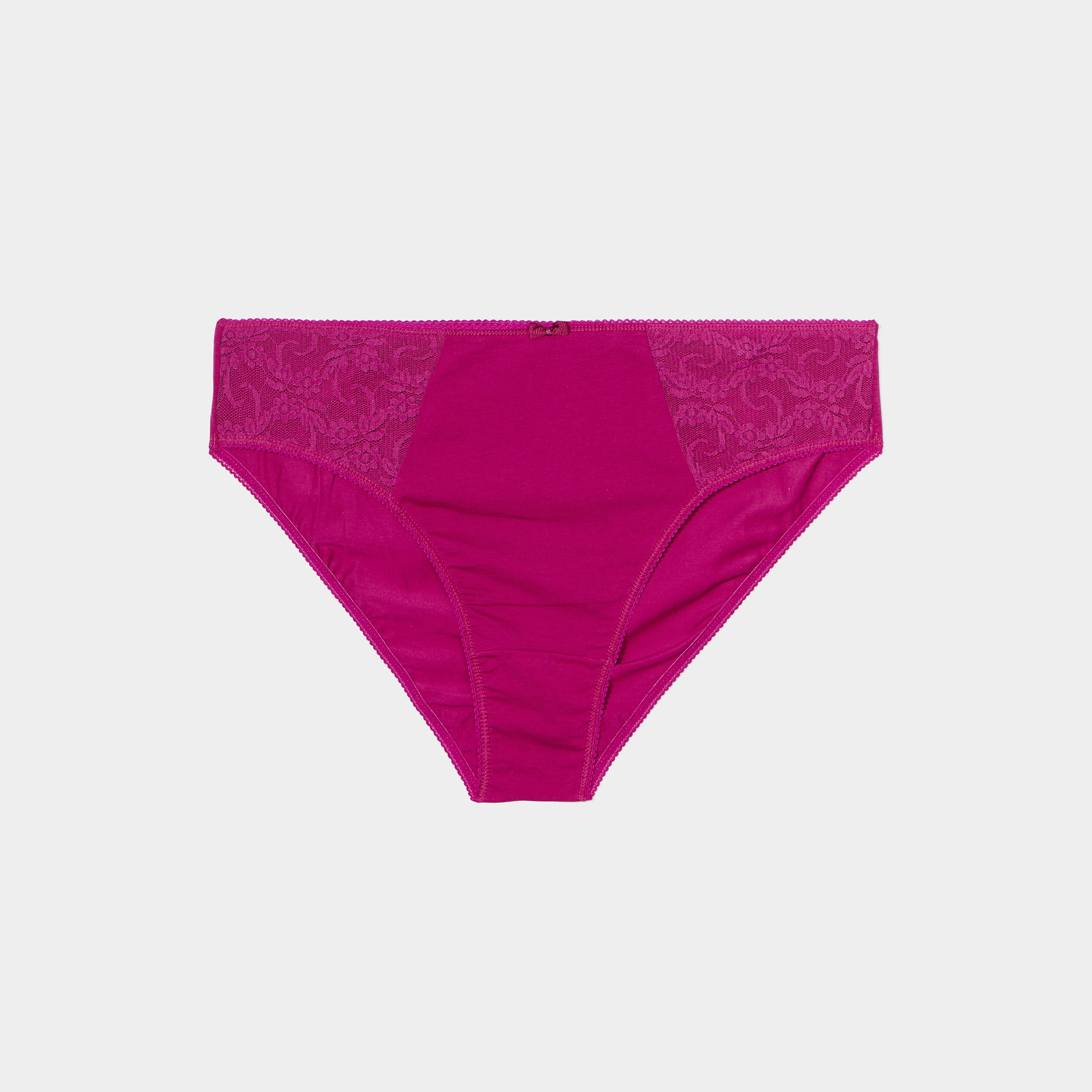 Culotte empiècements dentelle violet femme grande taille | La Halle