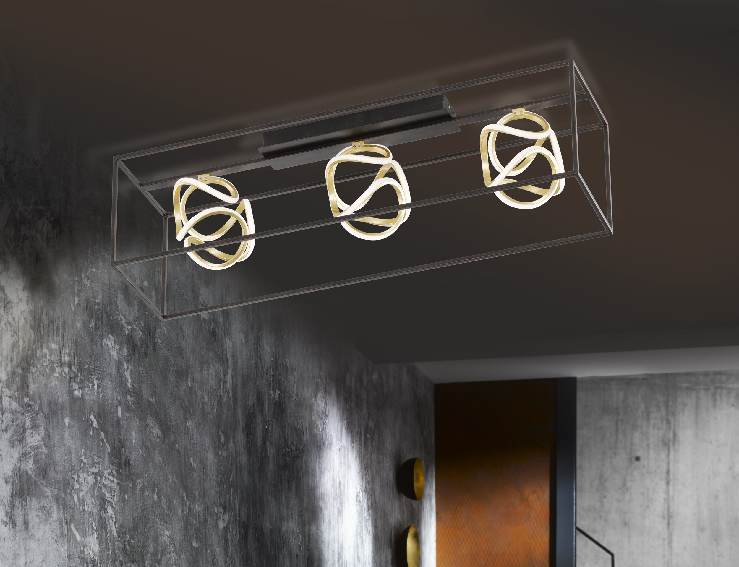 Fischer & HonselLED-Deckenleuchte 3flg