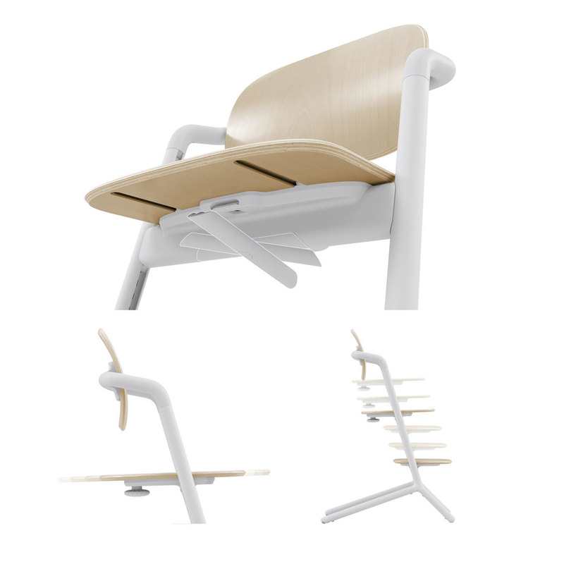 Chaise haute Lemo 2 blanc sable 4 en 1 Cybex