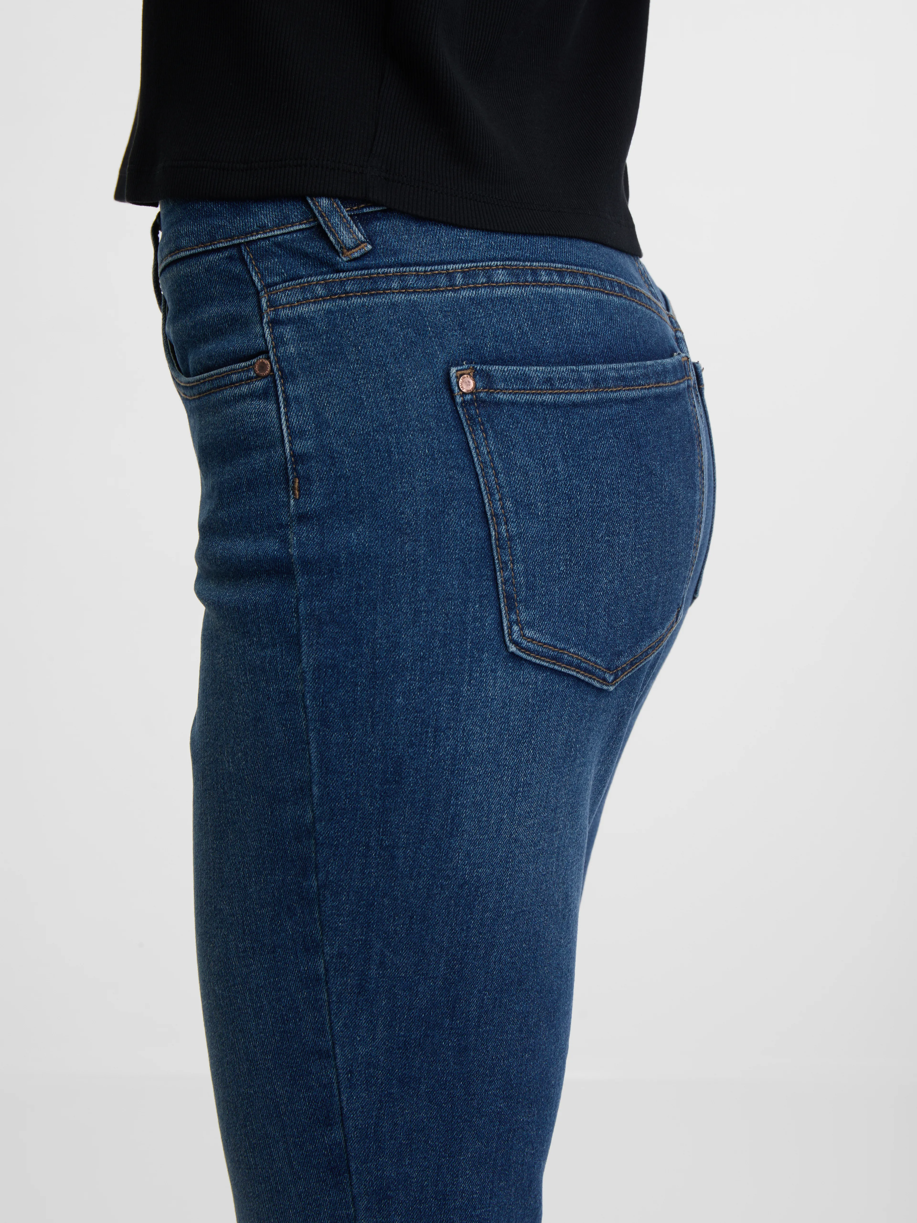 Blaue Damenjeans straight mid waist ORSAY