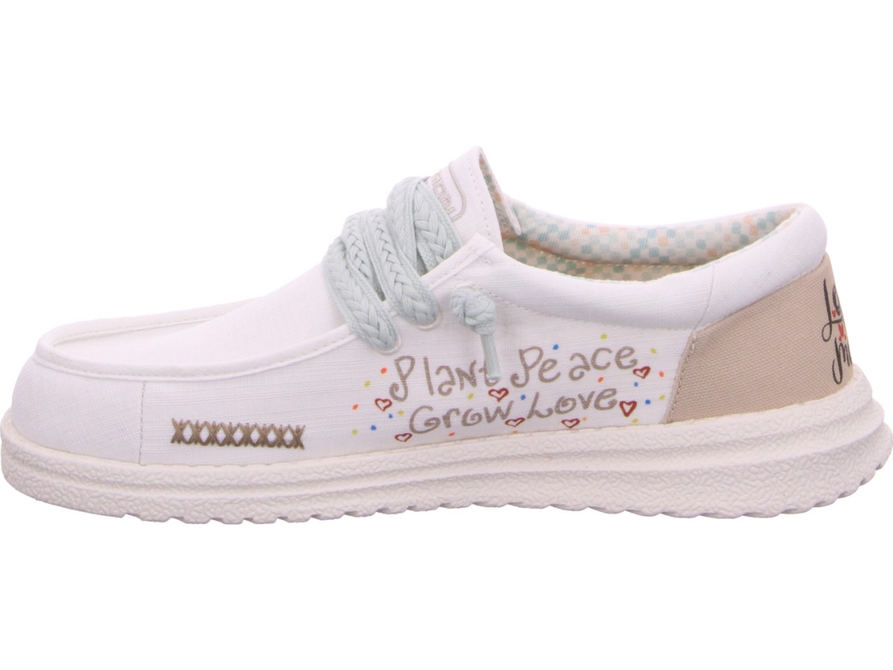 LAUFSTEG Sportliche Slipper weiss Emma Flowers