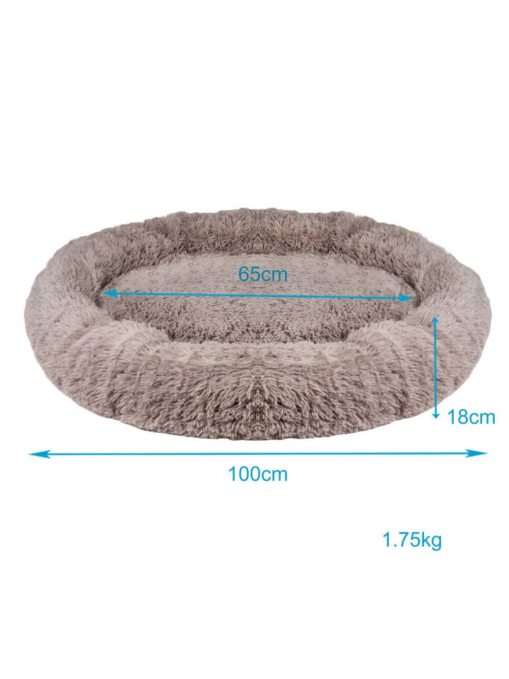 Intirilife Hundebett Katzenbett in Beige 100 cm günstig kaufen 100 cm