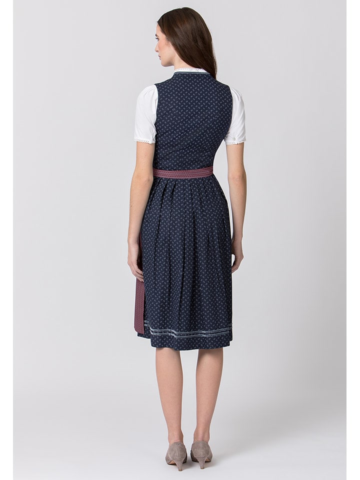 Stockerpoint Dirndl ''Renata'' on Dunkelblau/ Bordeaux günstig kaufen