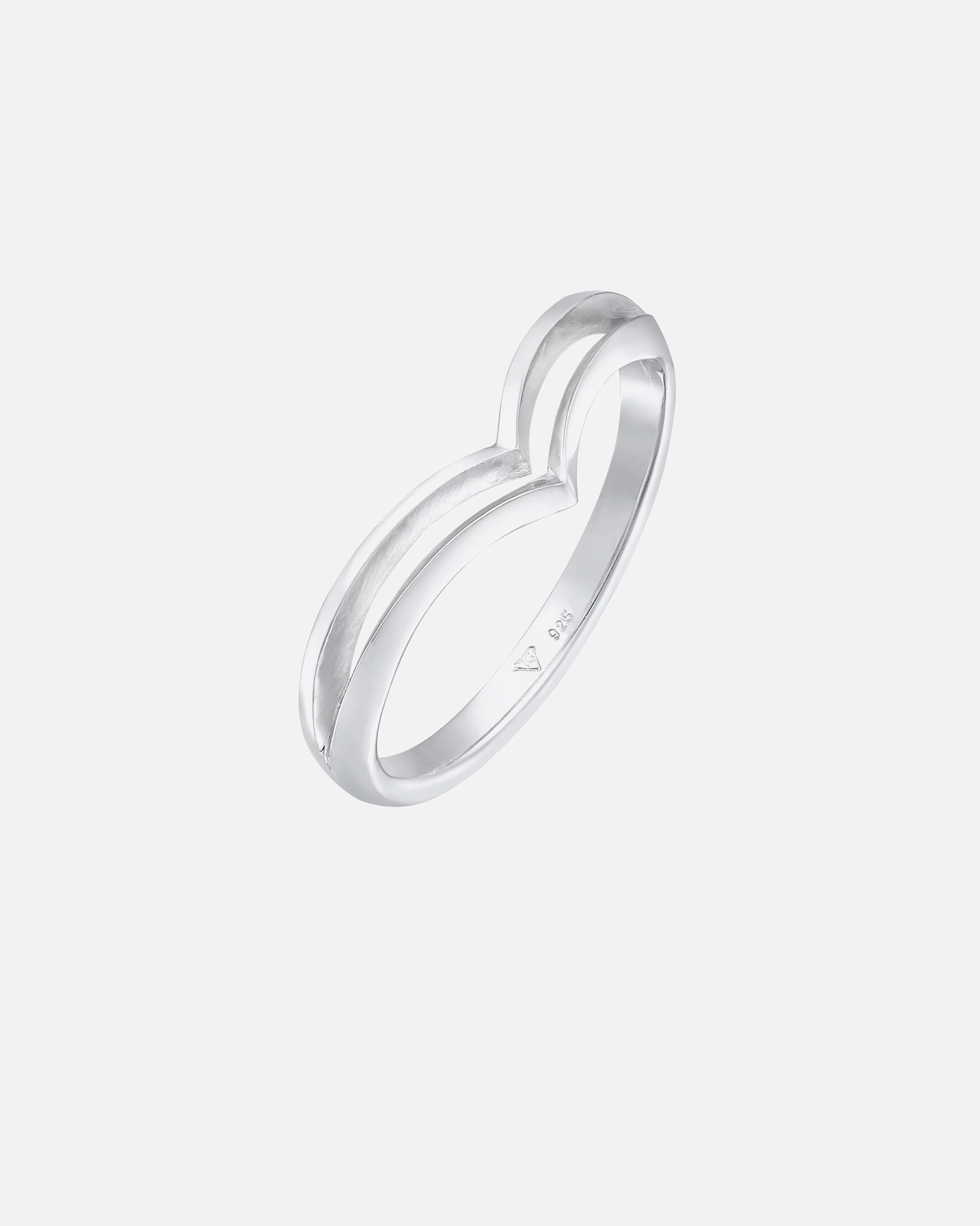 Escarpins Elli pour femmes, à bout pointu géométrique en forme de V, en argent sterling 925
