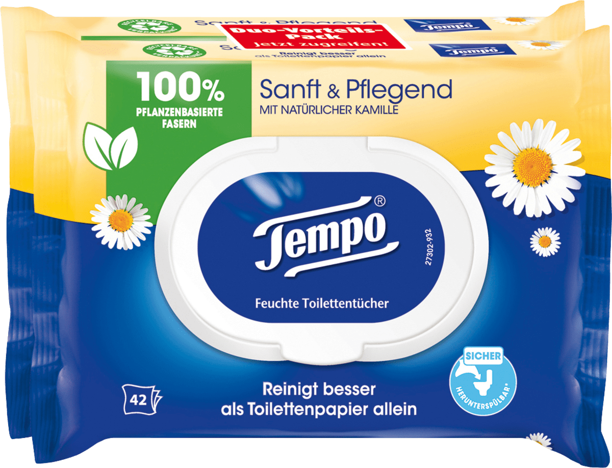 Feuchtes Toilettenpapier sanft & pflegend Kamille (2x42 St), 84 St