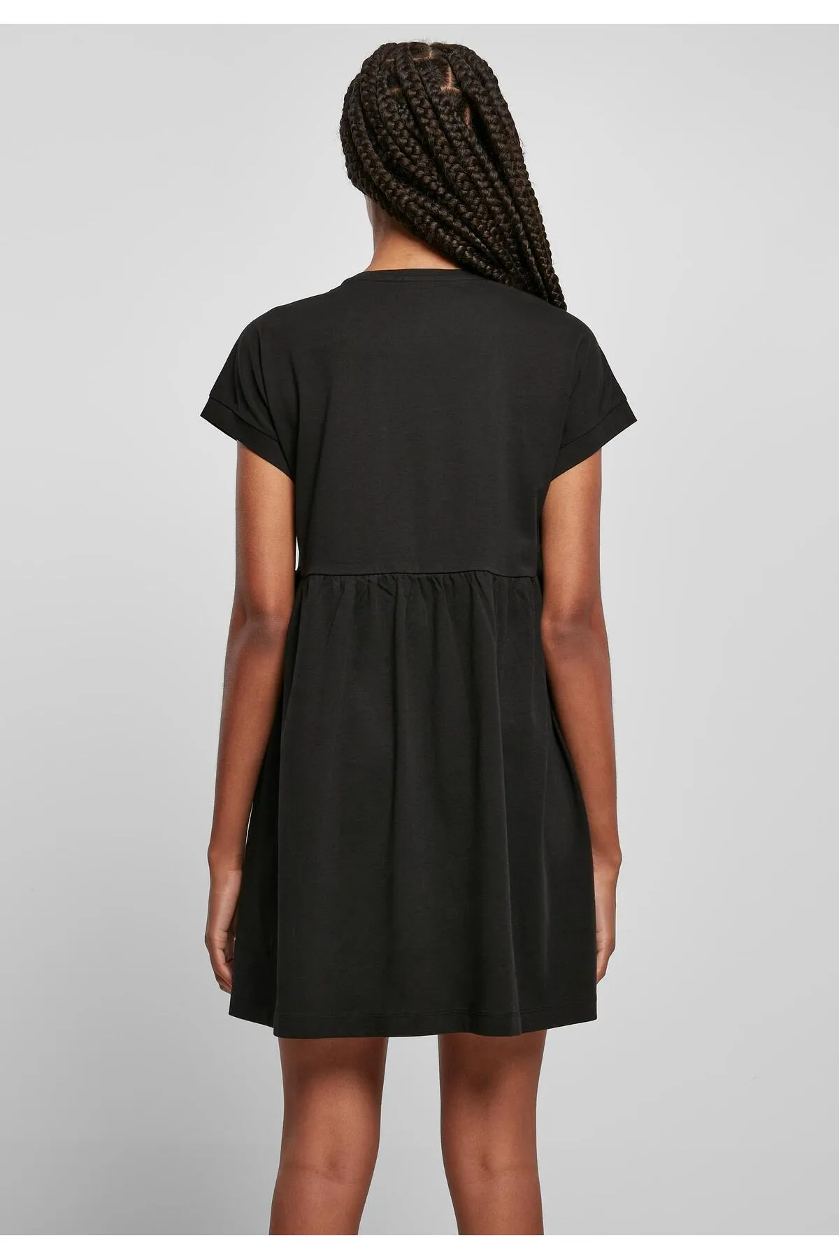 Urban Classics  Damen Ladies Organic Empire Volant T-Shirt-Kleid