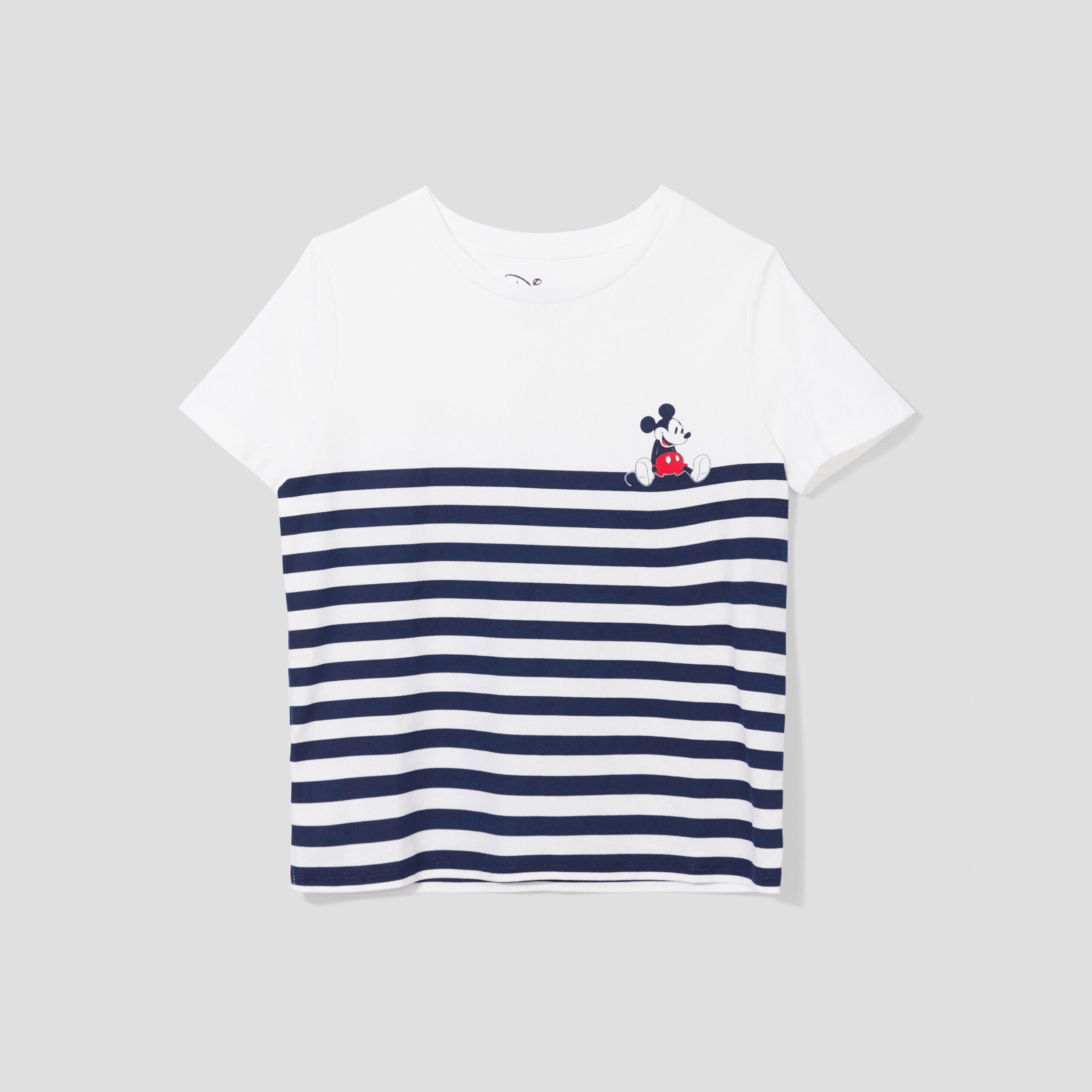 T-shirt manches courtes Mickey ecru femme | Cache Cache