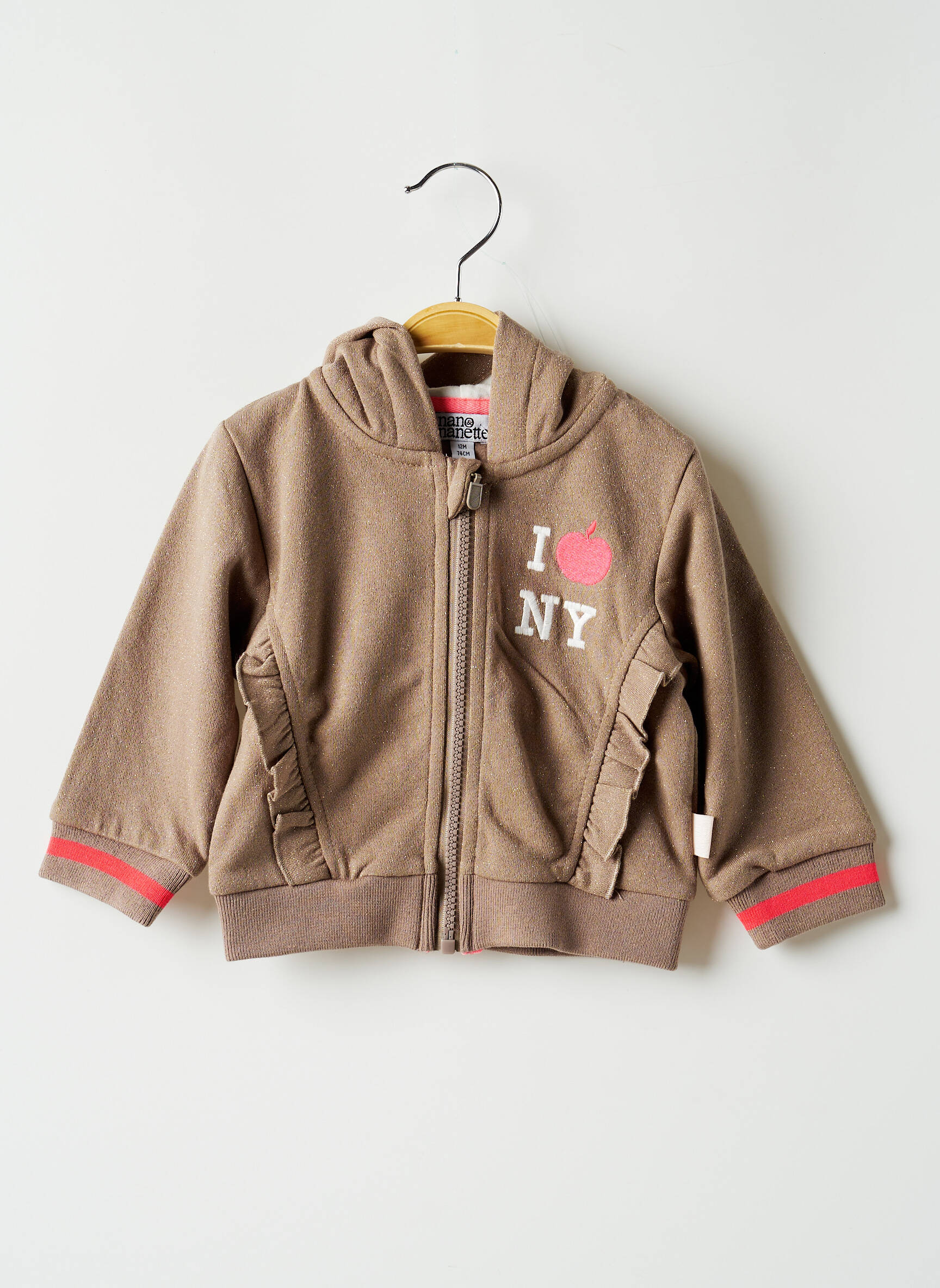 Nano Nanette Vestecasual Fille couleur marron
