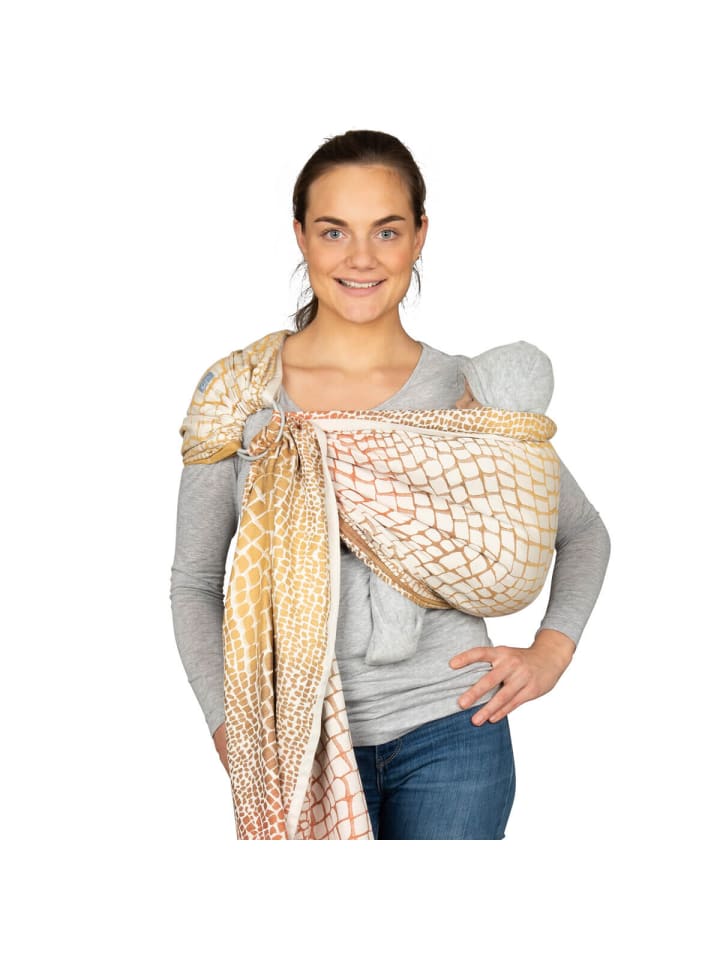 Hoppediz Babytragetuch Ring-Sling kbA in Darwin creme günstig kaufen 70 x 200 cm