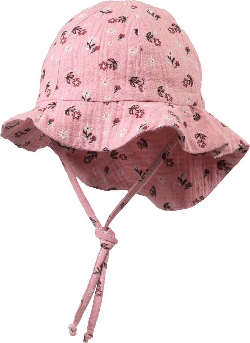 Baby Mütze, Gr. 44/45, aus Bio-Baumwolle, rosa, 1 St